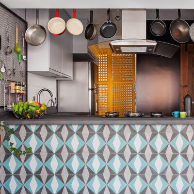 Apartamento colorido com ares de loft