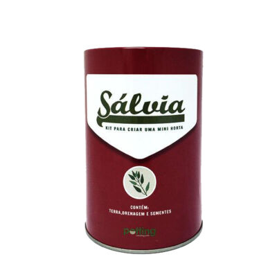 Lata mini-horta sálvia