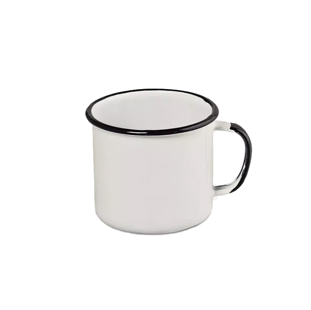 Caneca Esmaltada Branca