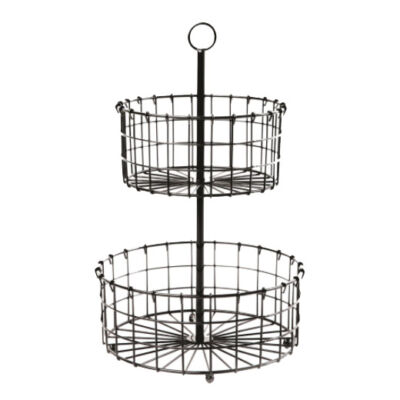 ESTANTE DE 2 ANDARES PRETA