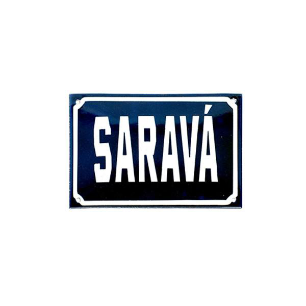 Placa decorativa Saravá
