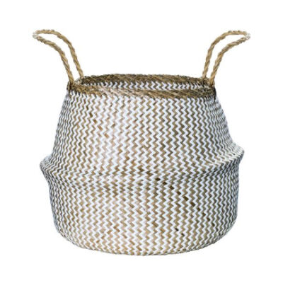 CESTO BRANCO EM SEAGRASS G