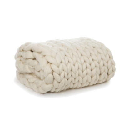 MAXI MANTA TRICOT LISA CRU