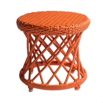 banquinho carretel - laranja