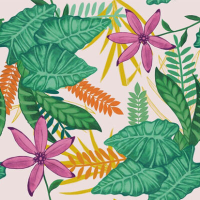 papel de parede adesivo floral