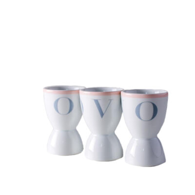 conjunto de 6 porta ovos da coleção do andré poppovic