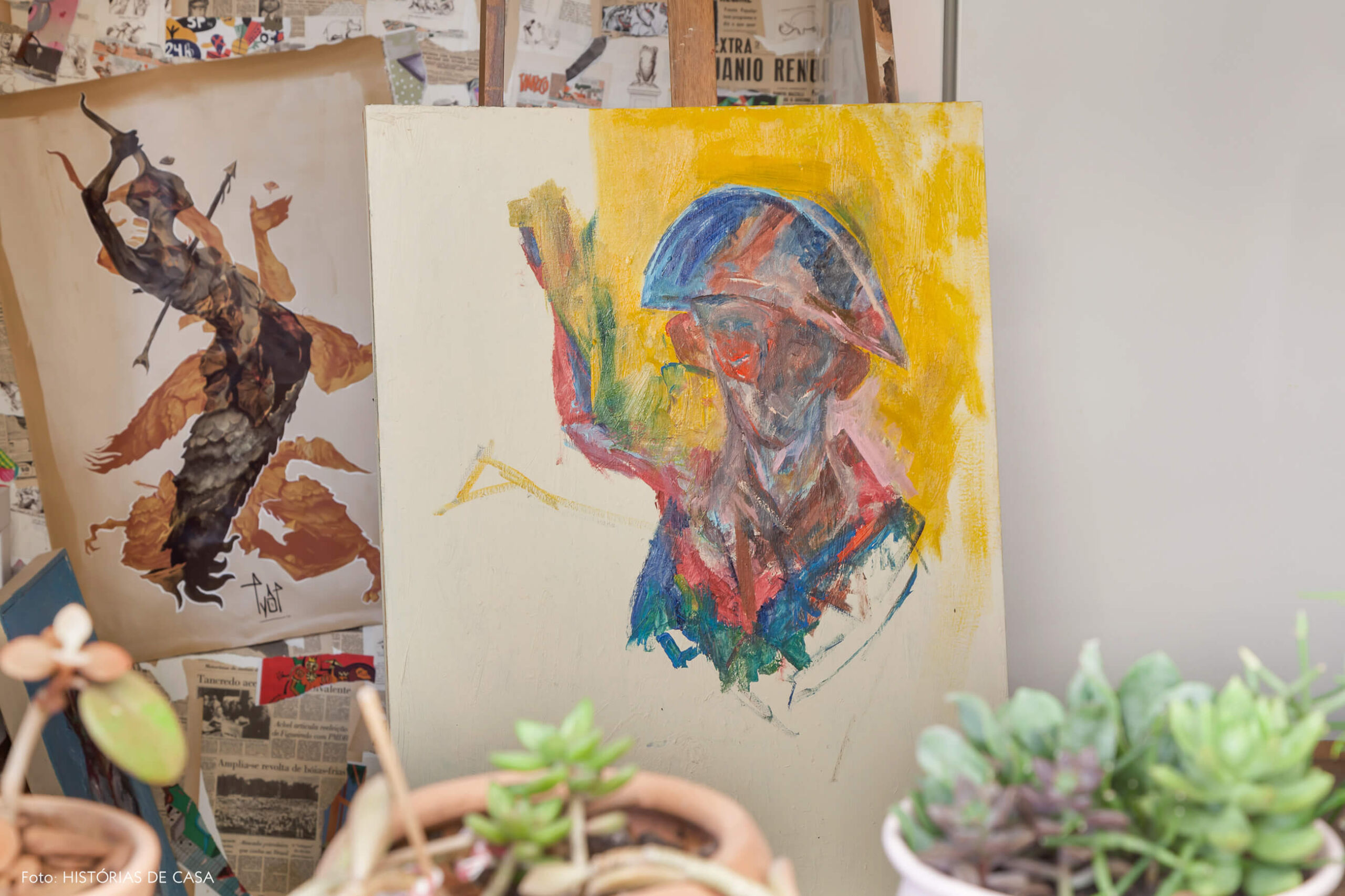 Casa com ateliê de dois artistas