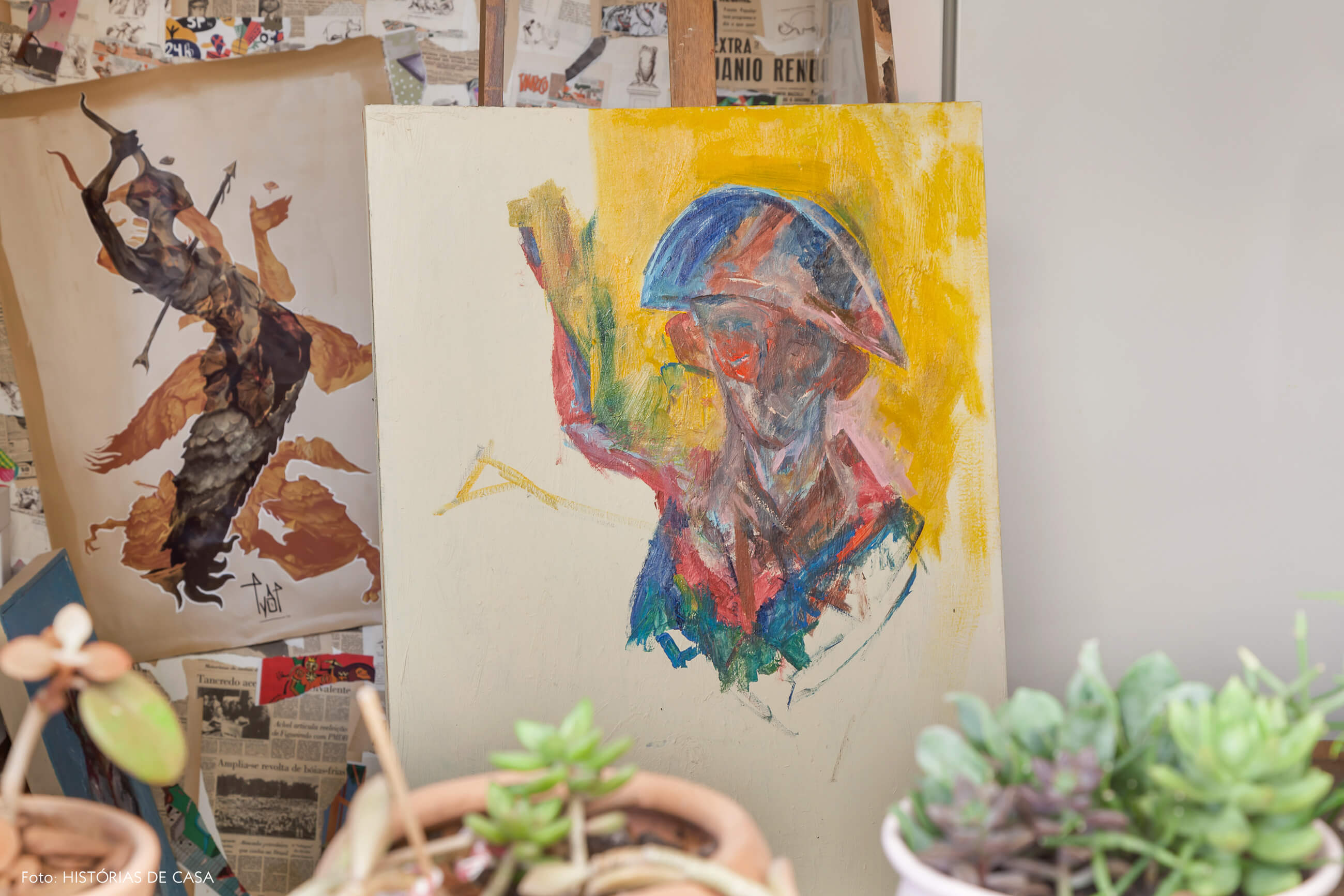 Casa com ateliê de dois artistas