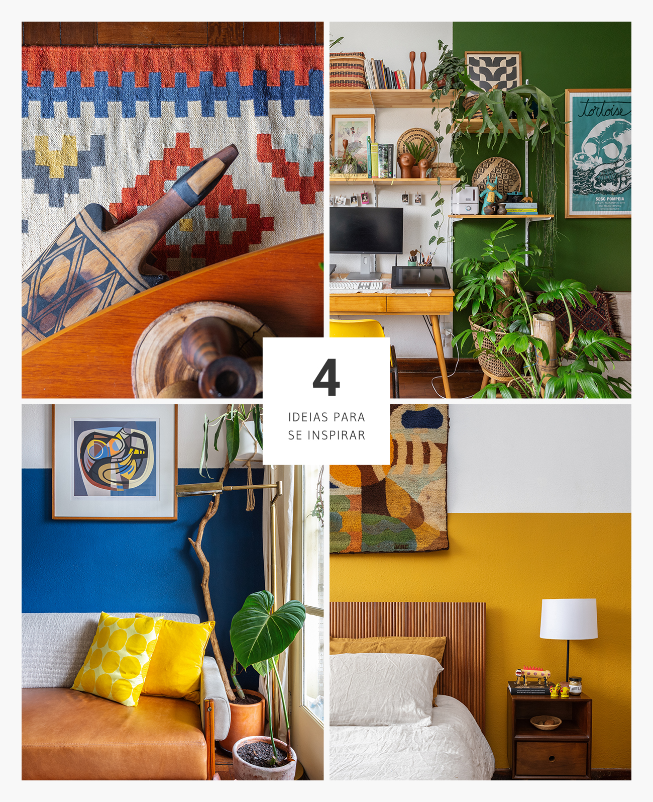 4 Boas ideias de decoração com cor