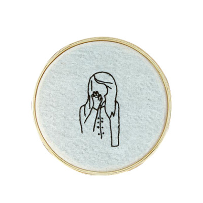 Bastidor bordado fumante