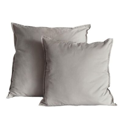 capa almofada caqui tinturado algodão