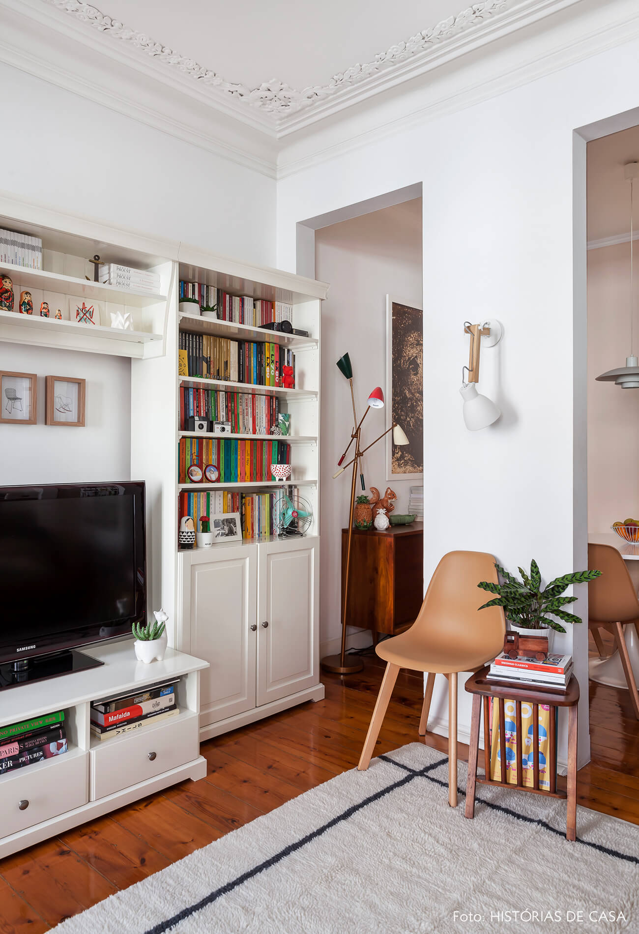 Apartamento em Portugal, sala de estar e jantar integradas