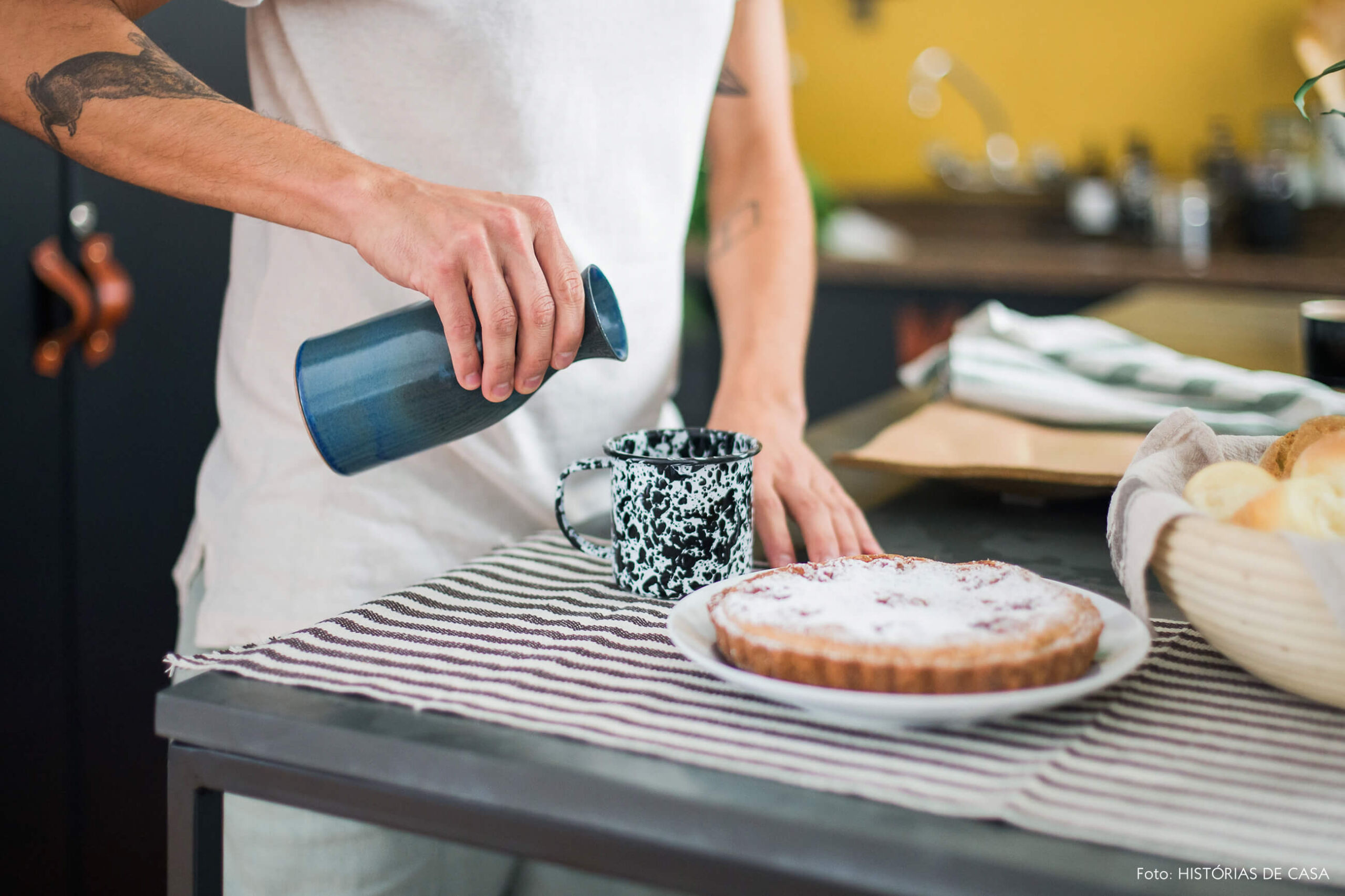 Apê alugado com cozinha de ar industrial