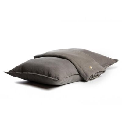 capa duvet linho cinza