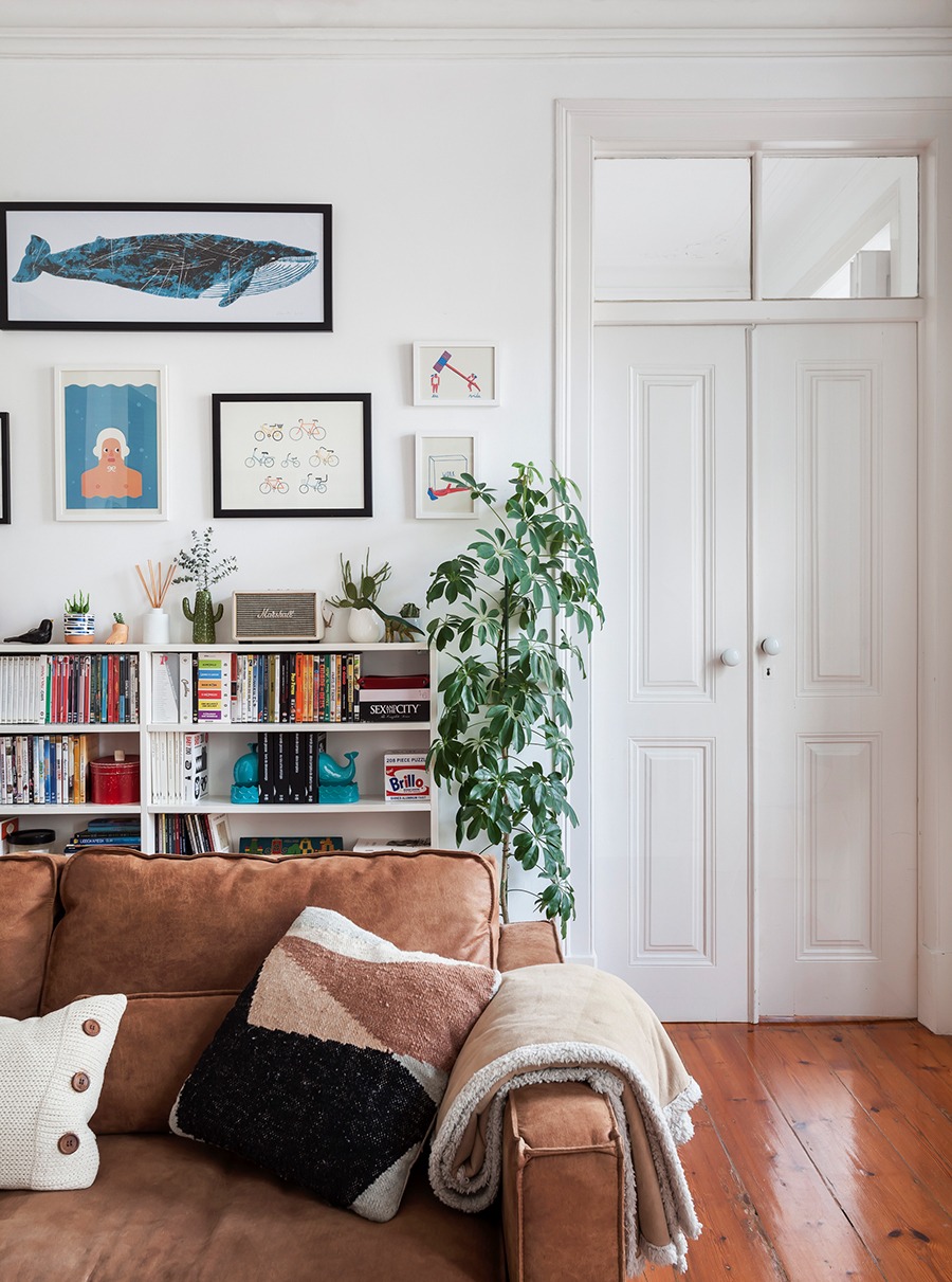 Apartamento em Portugal com arquitetura original e decoração afetiva