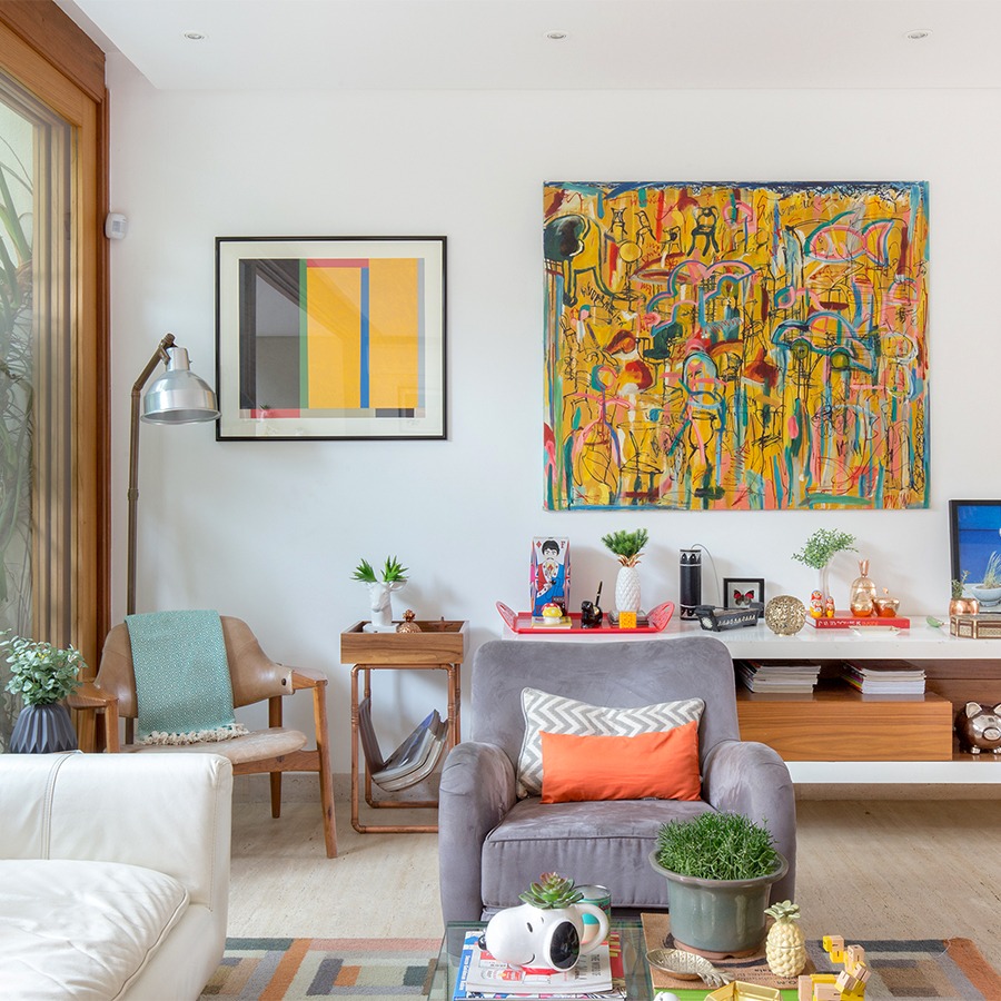 Casa colorida com jardim da chef Roberta Juliao