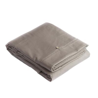 Capa Duvet Caqui Tinturado Algodão 300 Fios