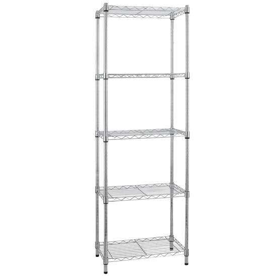 Estante Multiuso Metal Cromada 180x60x35cm Spaceo