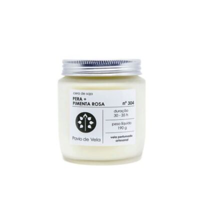 vela pera + pimenta pavio 190g