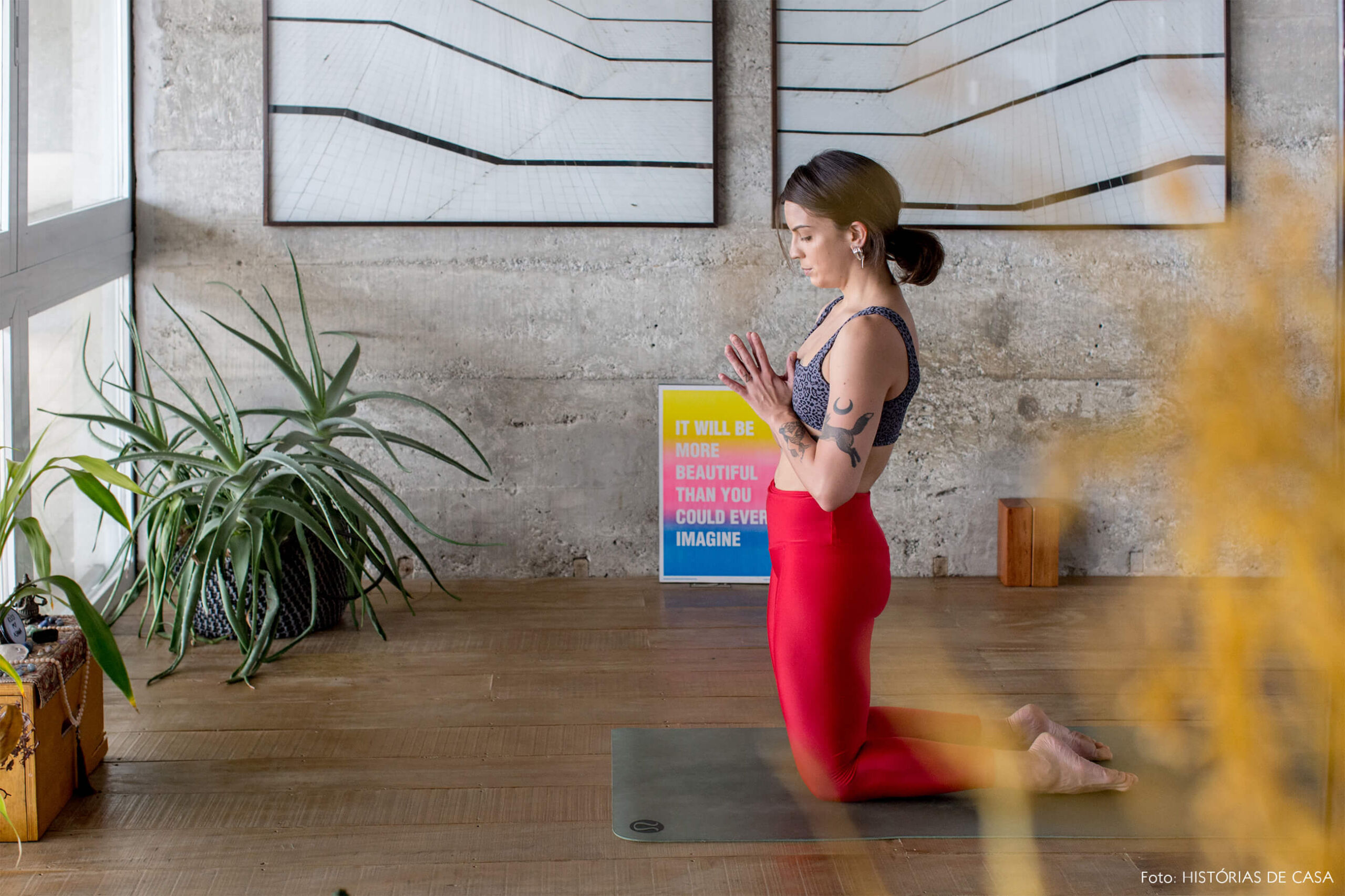 decoração copan retrato yoga