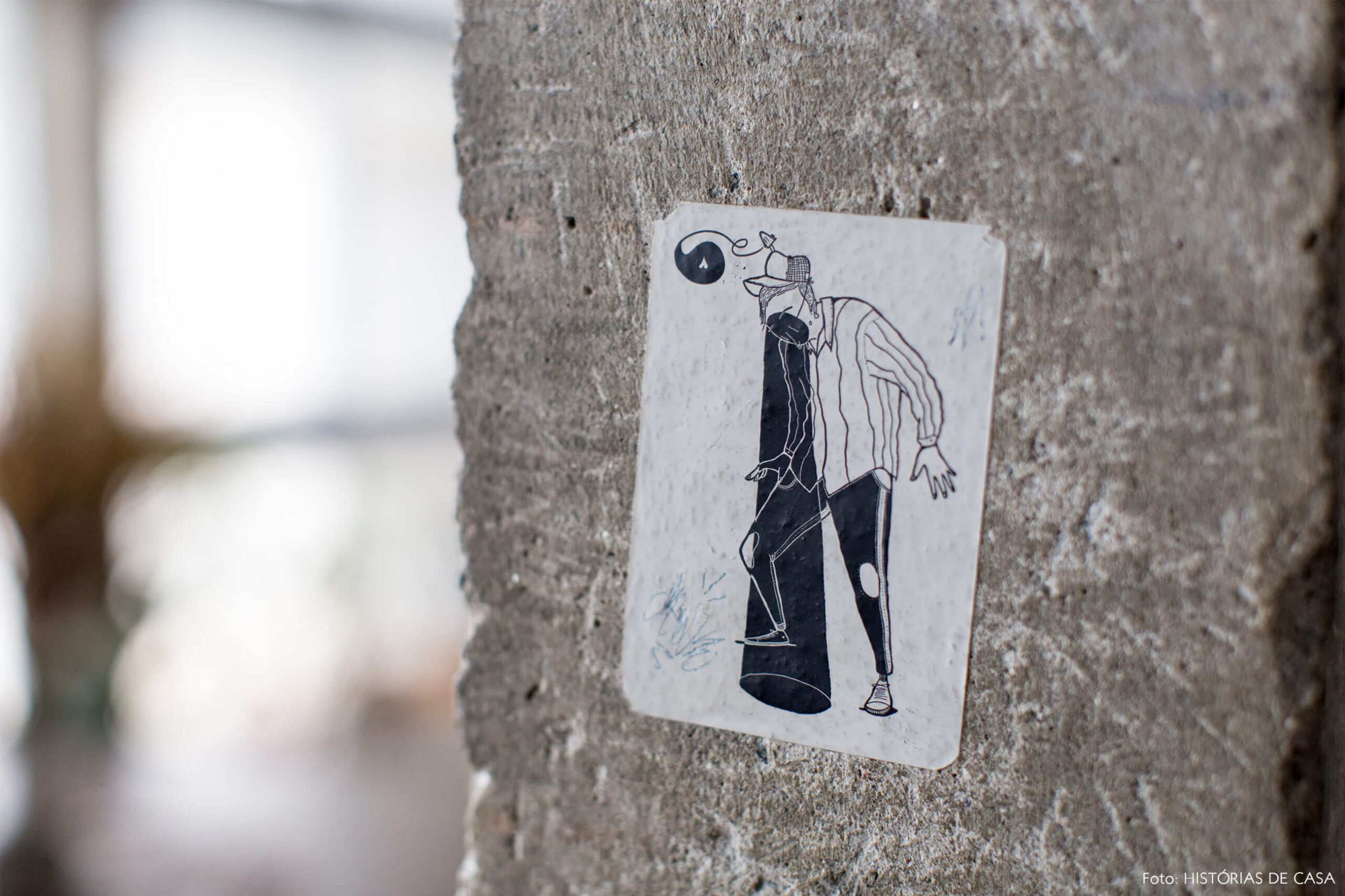 decoração copan coluna concreto detalhe adesivo ilustração