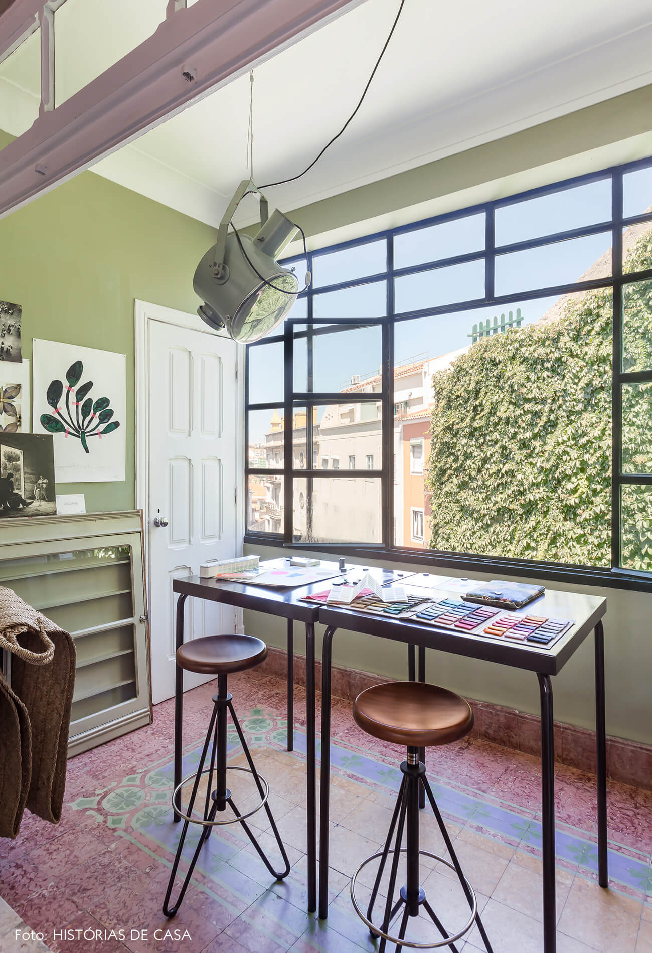 Ap decoração home office verde