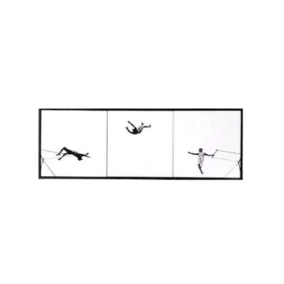 CONJUNTO COM TRÊS AZULEJOS TRAPÉZIO EMOLDURADO