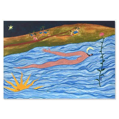 quadro pintura de mar