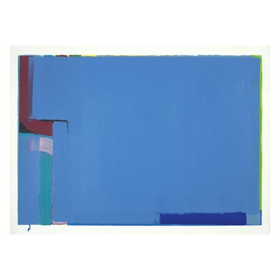 pintura abstrata azul