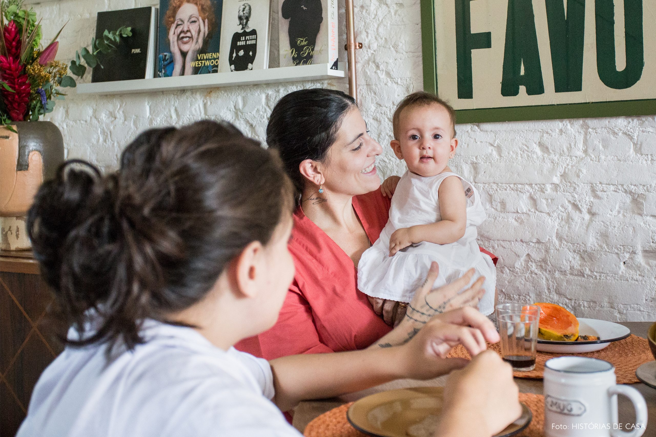 casa decoração reatrato familia sala jantar
