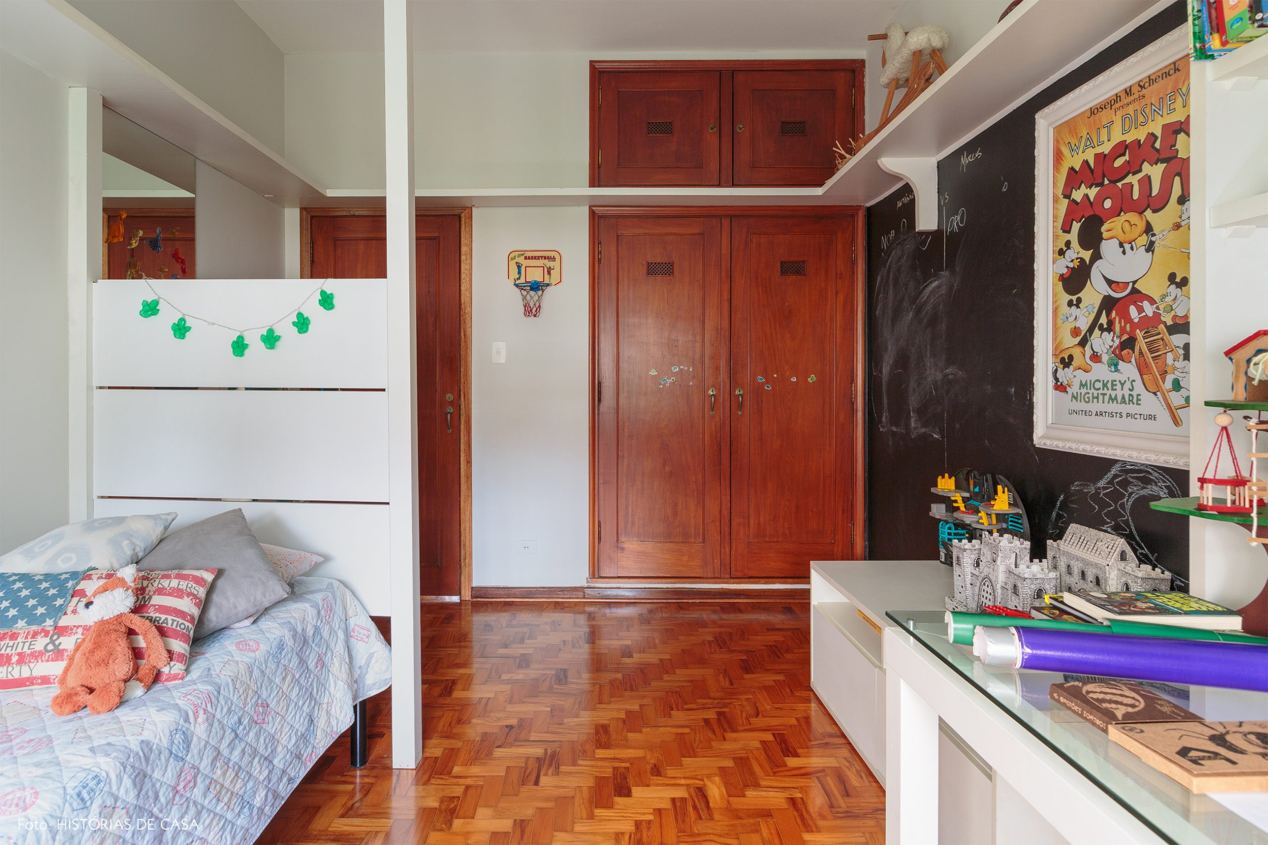 decoração quarto infantil com parede de lousa