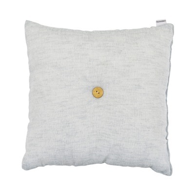 Almofada Botão azul claro