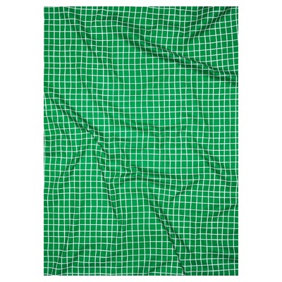 lençol elástico quadriculado verde