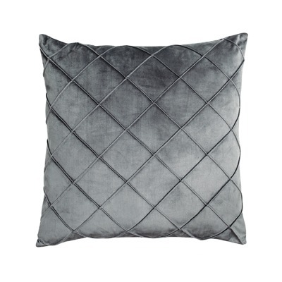 Almofada em Veludo cinza