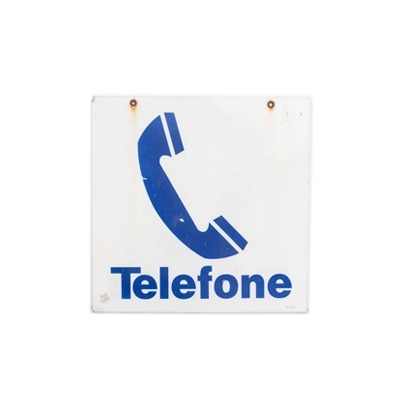 PLACA TELEFONE vintage