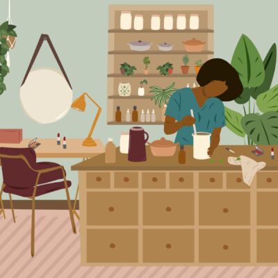 Matéria sobre cosméticos naturais com Mona Soares no Histórias de Casa