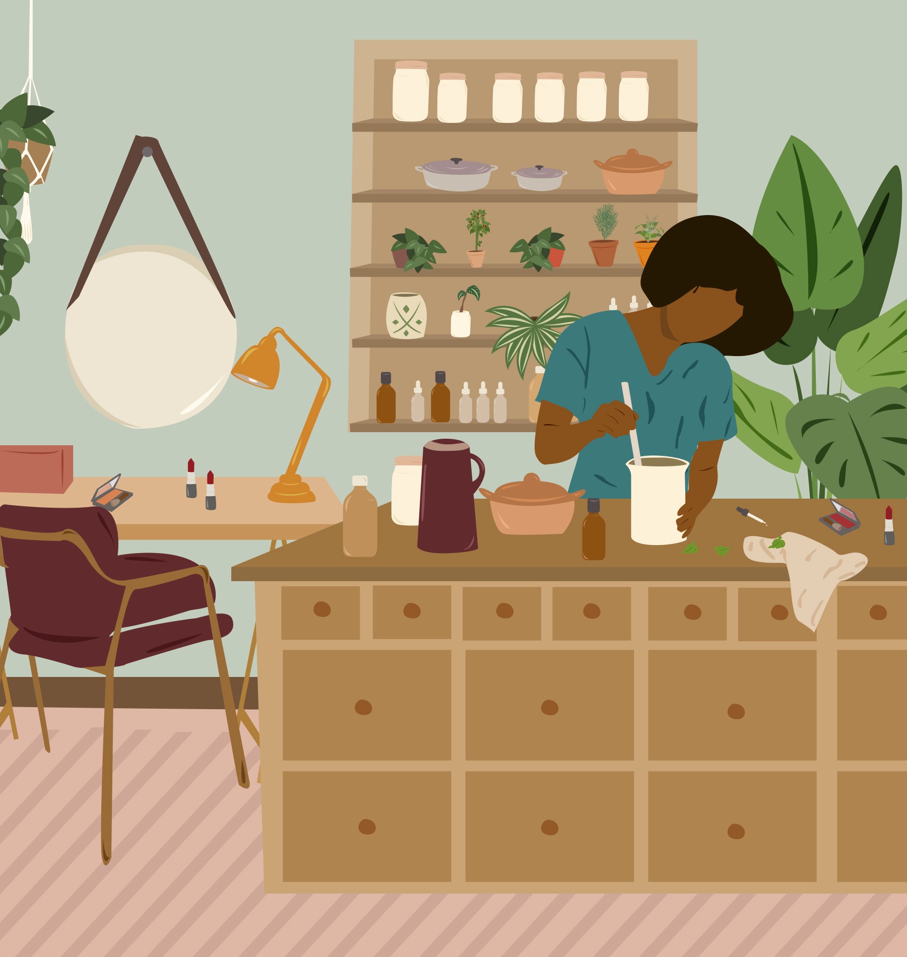Matéria sobre cosméticos naturais com Mona Soares no Histórias de Casa