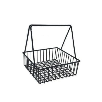 mini cesta preta com alça