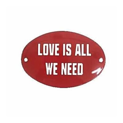 Placa Love is all we need