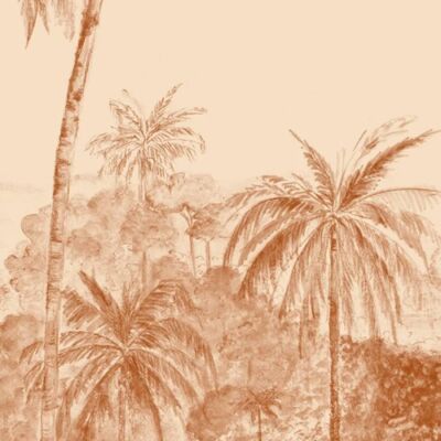 painel mata atlântica laranja