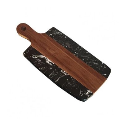 Tábua de Madeira e Mármore Grande