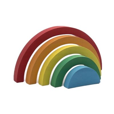 Jogo de empilhar madeira rainbow