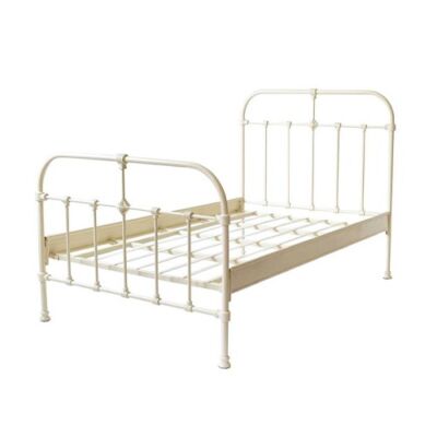 Cama de ferro solteiro Marfim