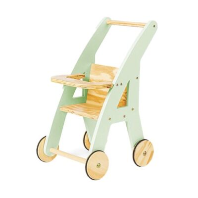 Carrinho de boneca verde