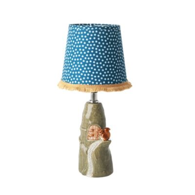 Luminária árvore verde com esquilo