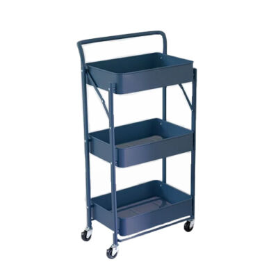 Carrinho multiuso retratil azul