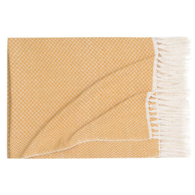 Manta Losango Compostos - Mostarda