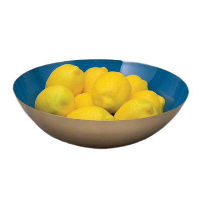 Centro de mesa esmaltado azul