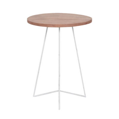 Mesa Lateral Tripé Bia - Branca