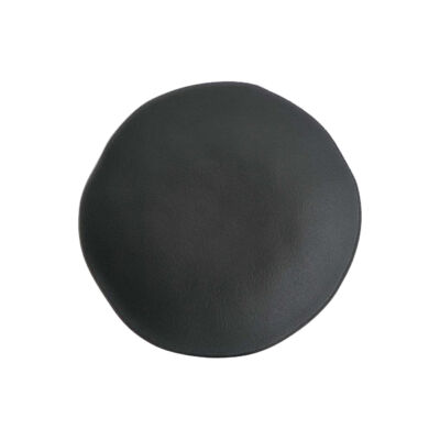 Jogo de Pratos para Sobremesa em Cerâmica Orgânico Preto Matte